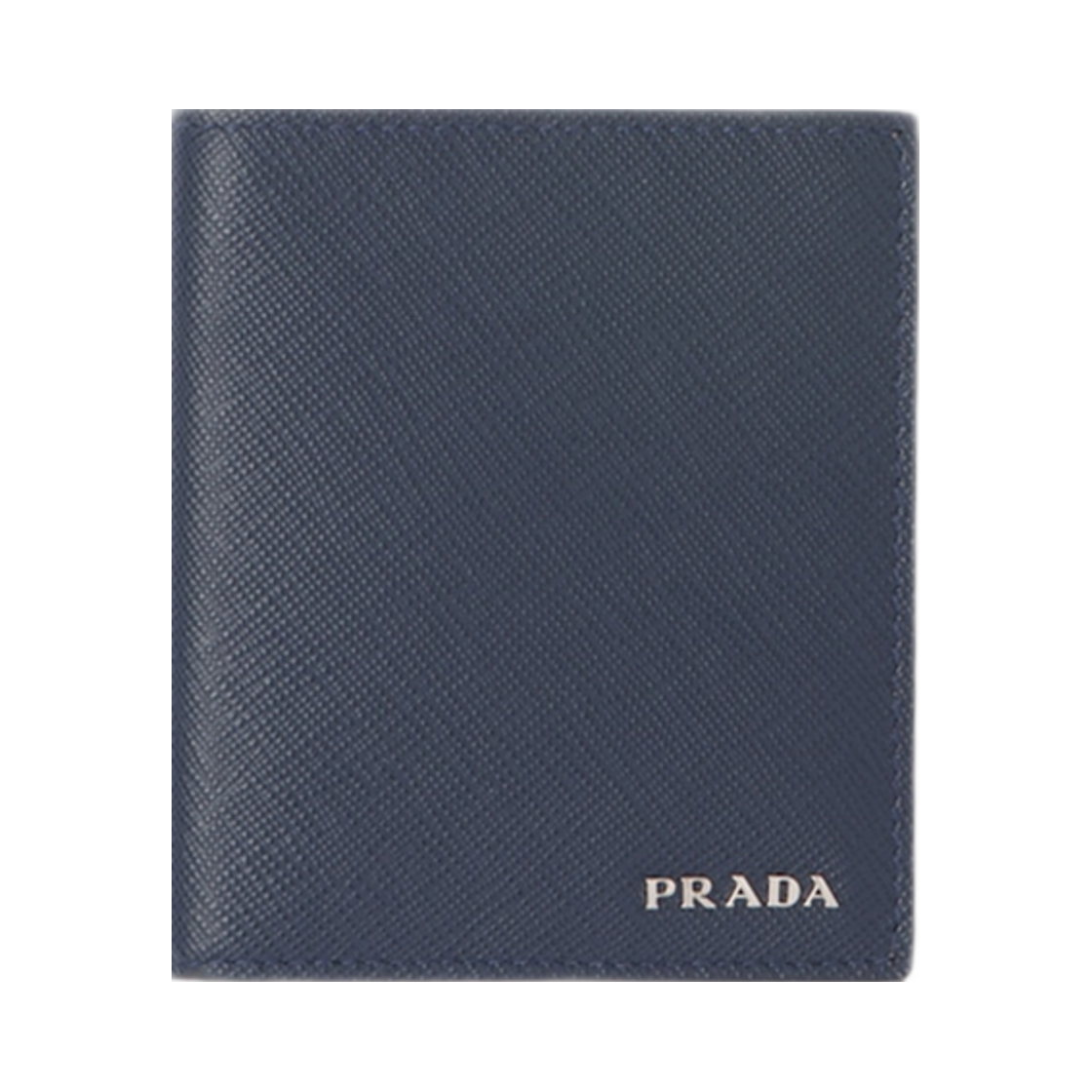 2MO004-C5S-F0KM3 Prada Saffiano Leather Wallet Baltic Blue Marble Gray