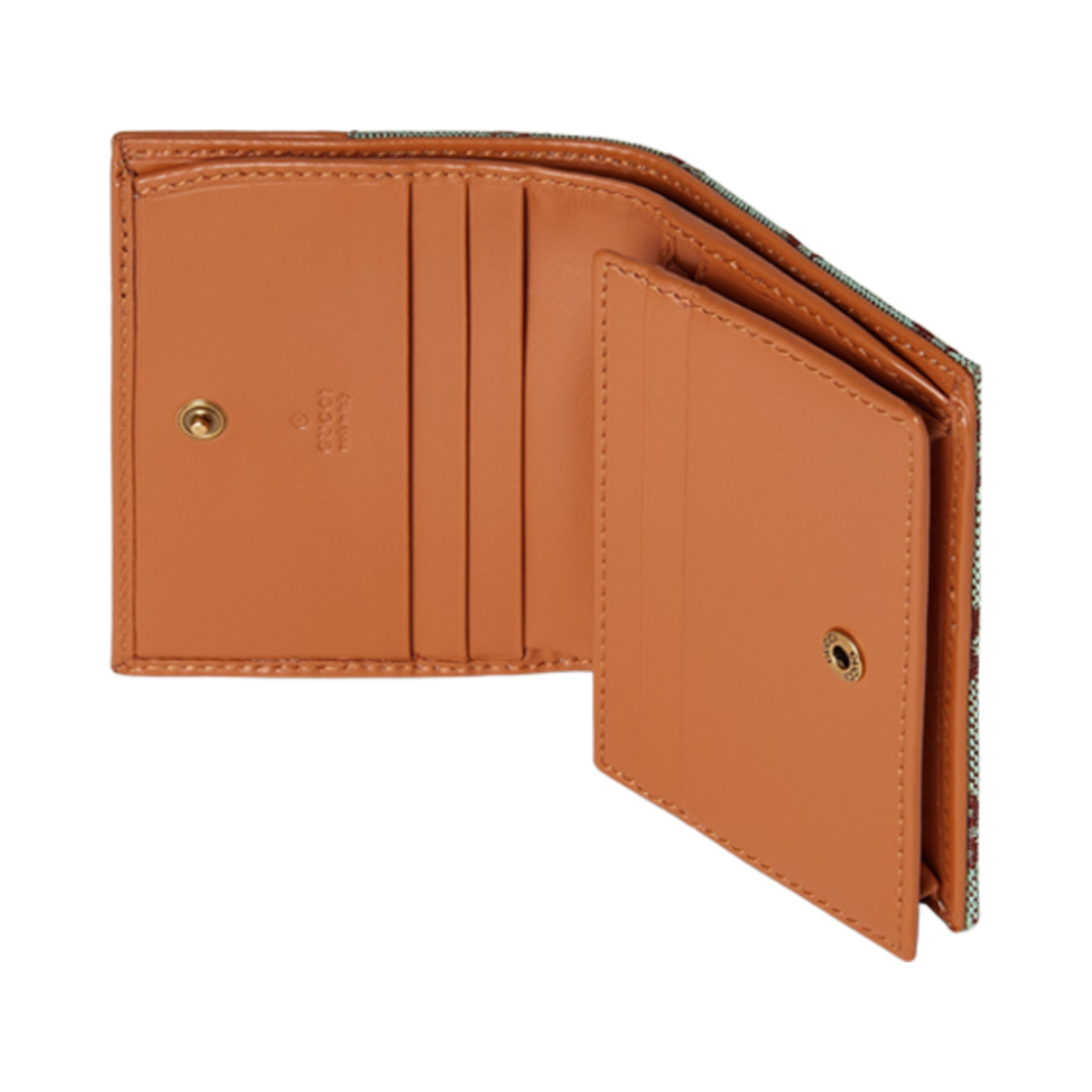 구찌 GG 바이폴드 카드 케이스 페일 블루 브라운 캔버스(Gucci GG Bifold Card Case Pale Blue Brown Canvas) - 4