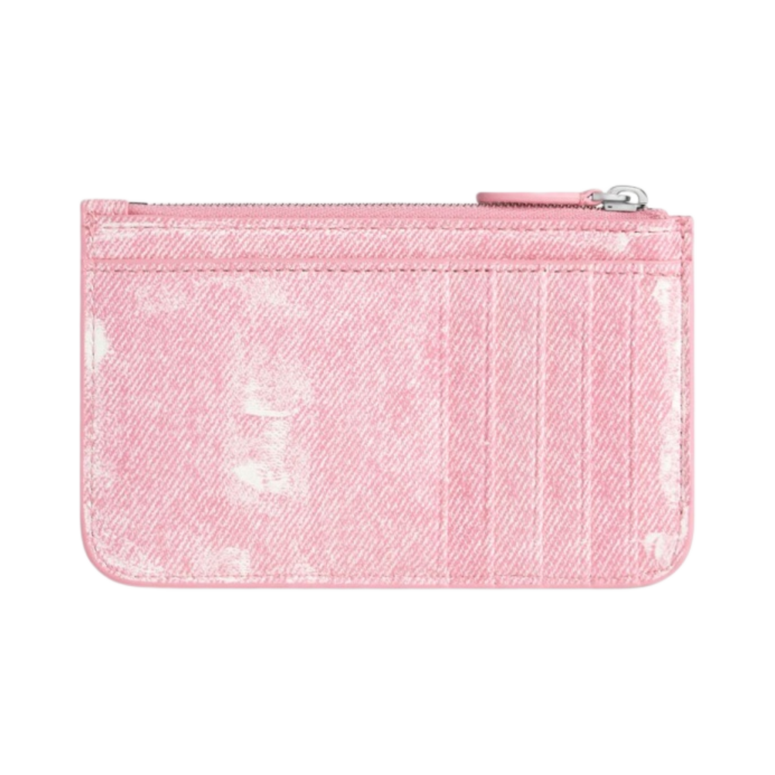 발렌시아가 데님 프린트 캐쉬 라지 롱 코인 카드 홀더 핑크(Balenciaga Cash Large Long Coin and Card Holder in Denim Print Pink) - 2