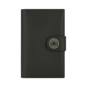 Hermes R.M.S Card Holder Evercolor & Palladium Vert De Gris