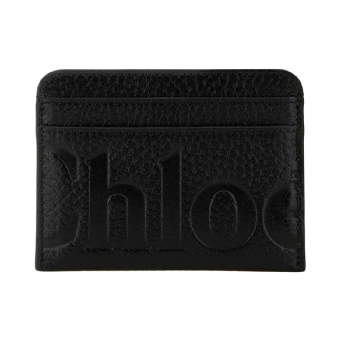 CHC24WP454O21001 Chloe Leather Logo Card Holder Black