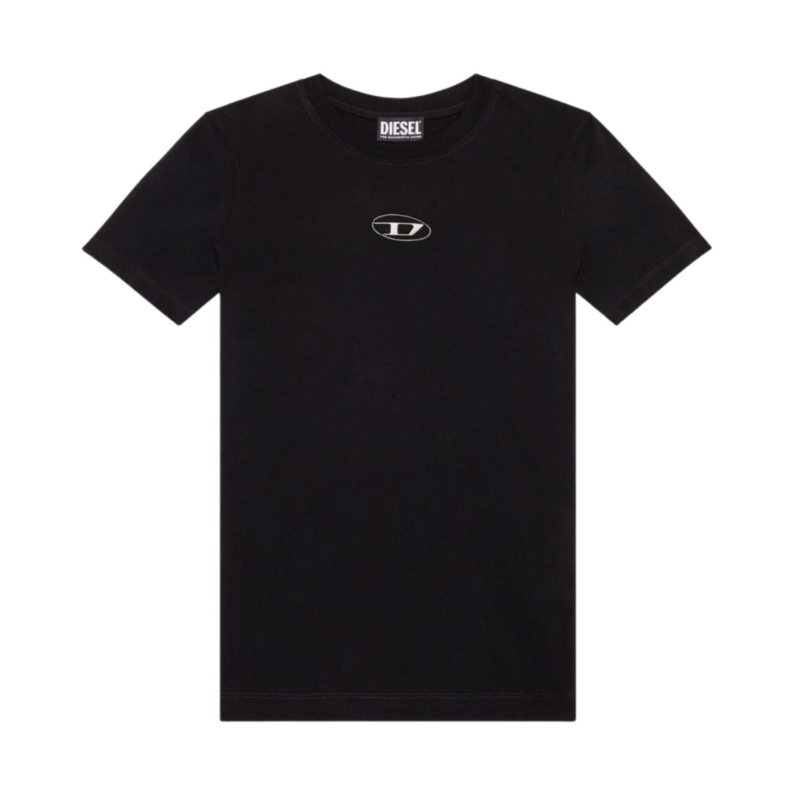 (W) 디젤 T-레그-G9 로고 티셔츠 블랙((W) DieselT-Reg-G9 Logo T-Shirt Black) - 1