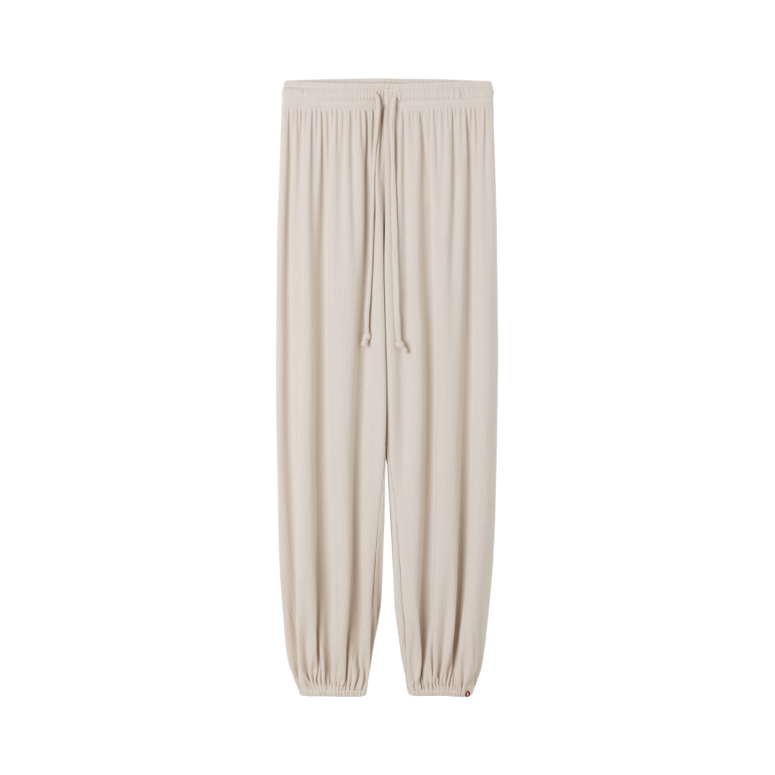 - (W) Budhi Mudra Rib Jogger Pants #1 Beige