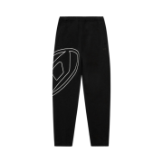 Diesel Track Pants with Mega Oval D Black