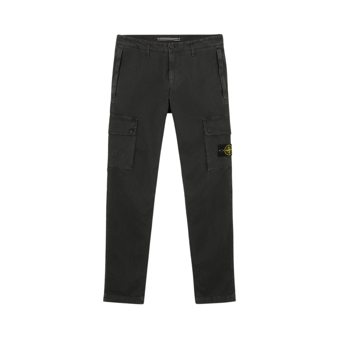8115303L1-V0162 Stone Island 303L1 Stretch Broken Twill Organic Cotton Old Effect Slim Fit Cargo Pants Lead Grey - 24FW