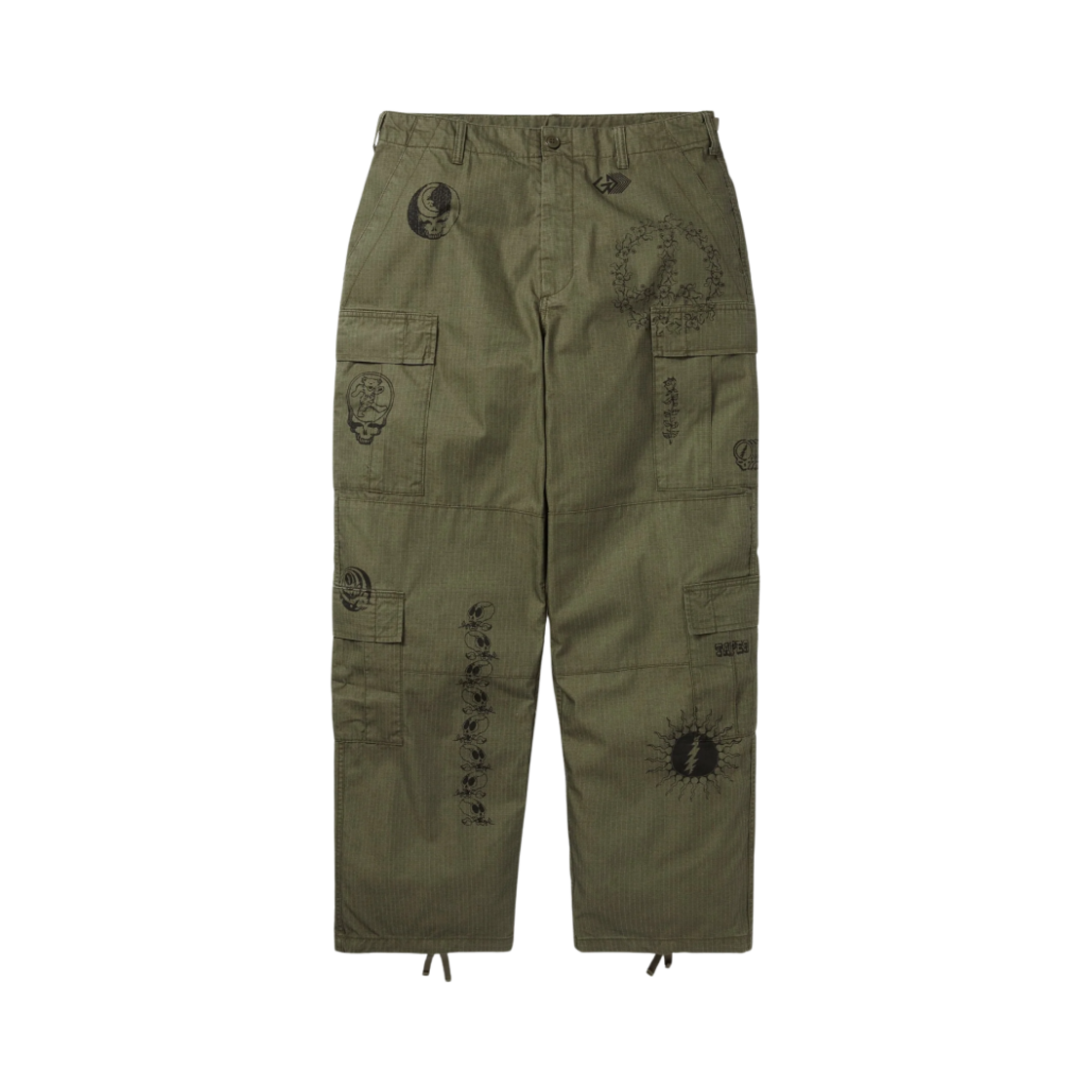 GD243WPARP01OLV Thisisneverthat x Grateful Dead Iconography Bdu Pant Olive