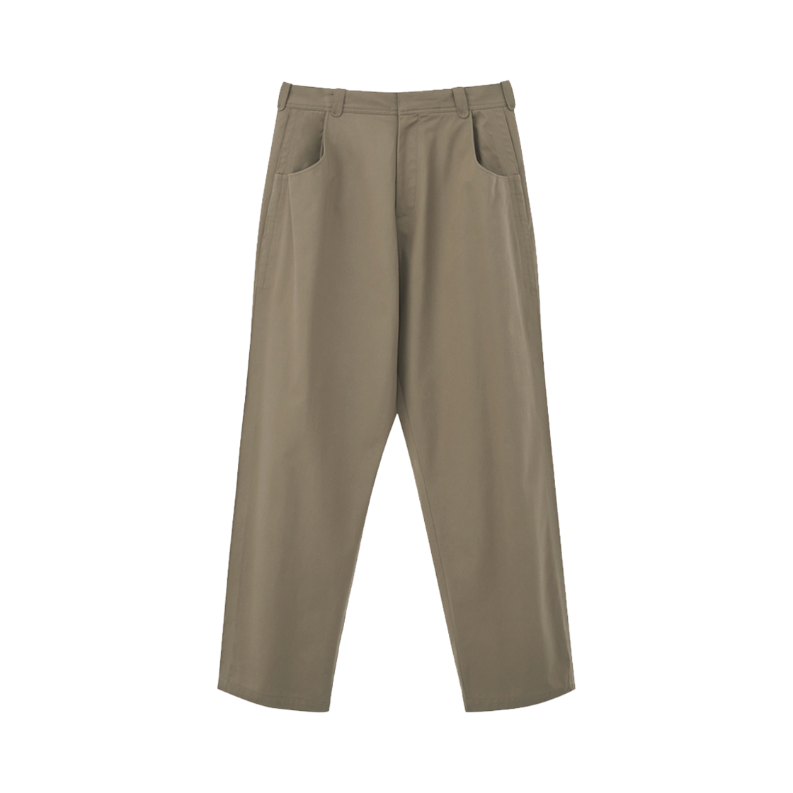 2501MLPBE STU Stitch Cotton Tuck Pants Beige