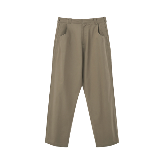 2501MLPBE STU Stitch Cotton Tuck Pants Beige