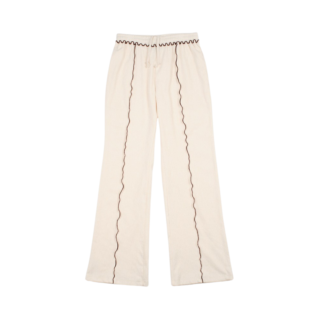 Line Pointed Banding Pants Cream YOUNGOH Line Pointed Banding Pants Cream