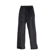 (W) Nike NSW Chill Knit Mid Rise Velour Pants Black - Asia