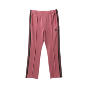 Needles Narrow Track Pants Poly Smooth Smoke Pink