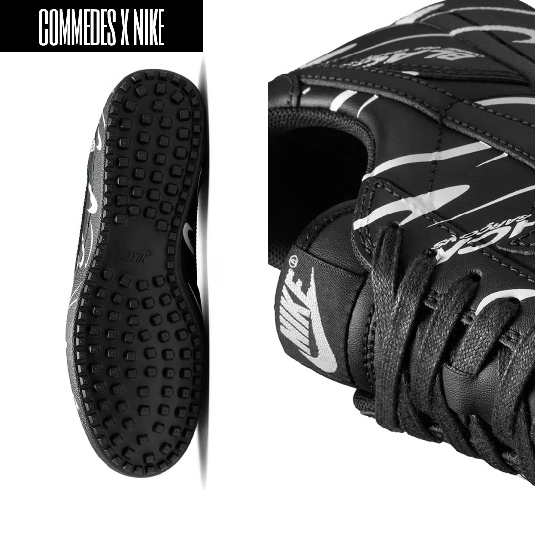Nike x Black Comme des Garcons Waffle Racer 2020, Nike Field General 82 SP Black and White 착용 스타일 - 3