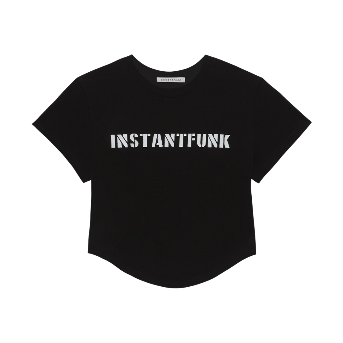 인스턴트펑크 우먼 펄 로고 티셔츠 블랙