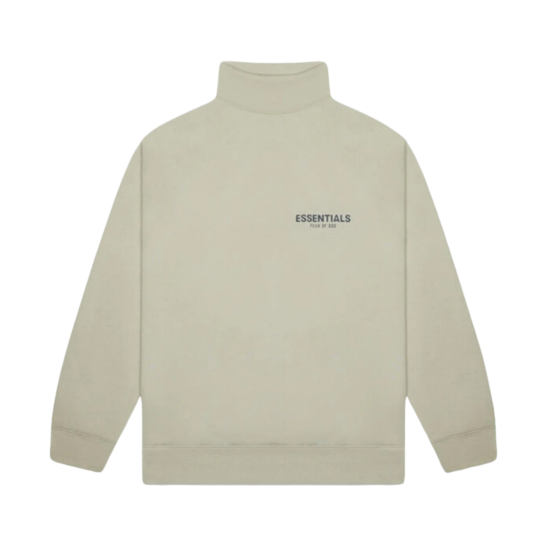 - Essentials Pull-Over Mockneck Sweatshirt Moss - 20FW