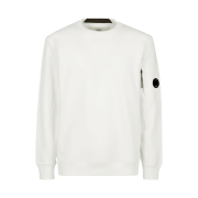 C.P. Company Diagonal Raised Fleece Sweatshirt Gauze White - 23SS