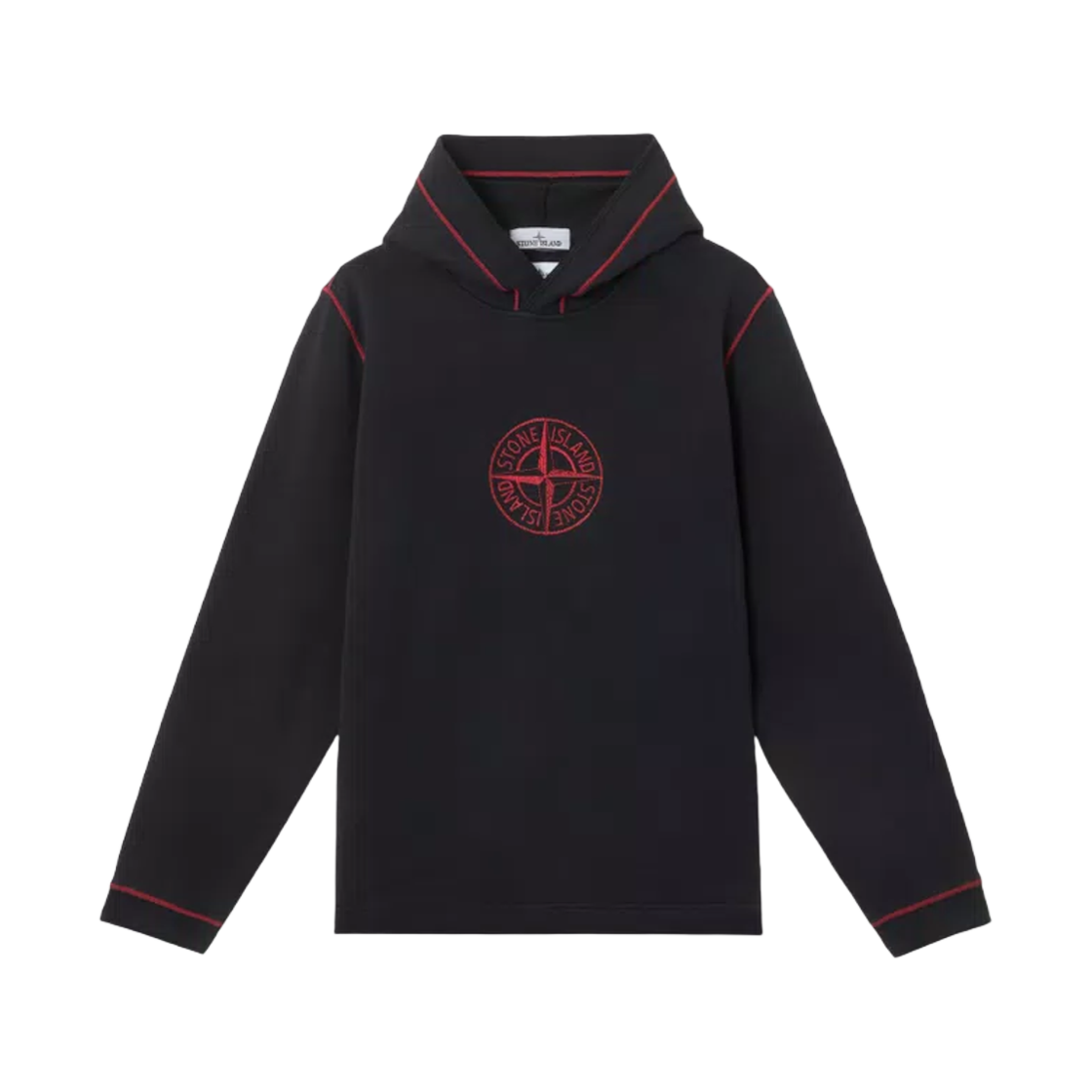 스톤 아일랜드 6100002 코튼 플리스 후드 스웨트셔츠 이어 오브 더 스네이크 '025 블랙 - 25SS(Stone Island 6100002 Cotton Fleece Hooded Sweatshirt Year of the Snake '025 Black - 25SS) - 1