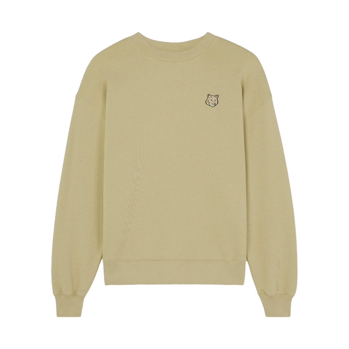 MW00315KM0307-P357 (W) Maison Kitsune Fox Head Comfort Sweatshirt Canvas
