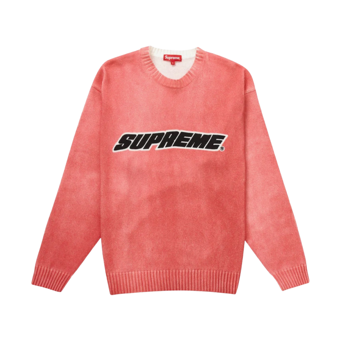 슈프림 프린트 워시드 스웨터 핑크 - 23SS(Supreme Printed Washed Sweater Pink - 23SS) - 1