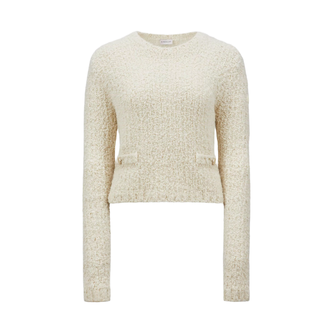 (W) 몽클레르 울 & 알파카 스웨터 화이트 - 24FW((W) Moncler Wool & Alpaca Sweater White - 24FW) - 1
