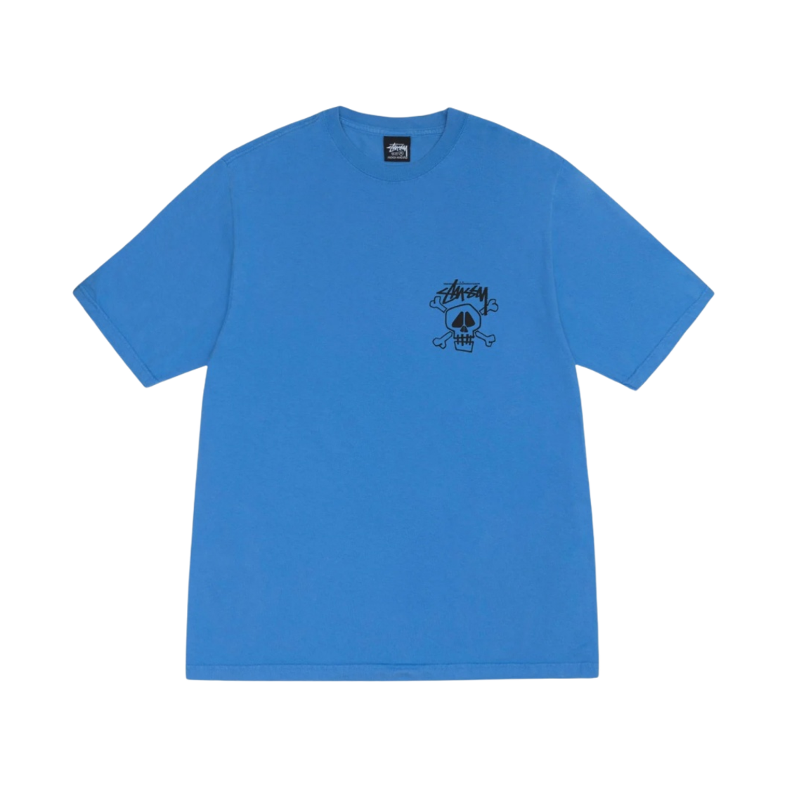 스투시 스컬 & 본즈 피그먼트 다이드 티셔츠 블루(Stussy Skull & Bones Pigment Dyed T-Shirt Blue) - 2