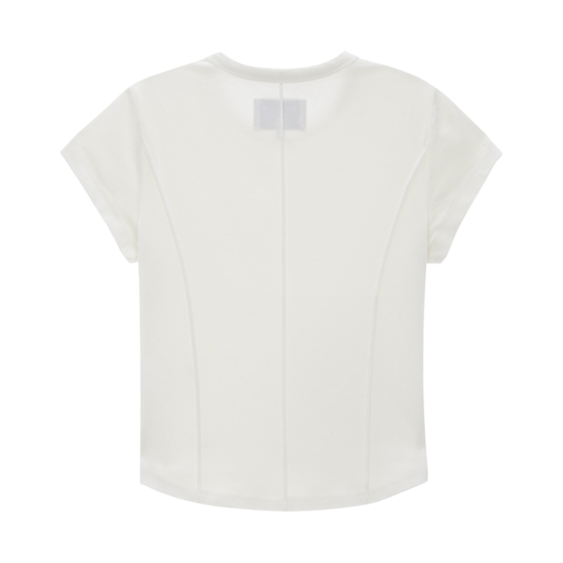 (W) 마뗑킴 슬림 라인 하프 탑 화이트((W) Matin Kim Slim Line Half Top White) - 2