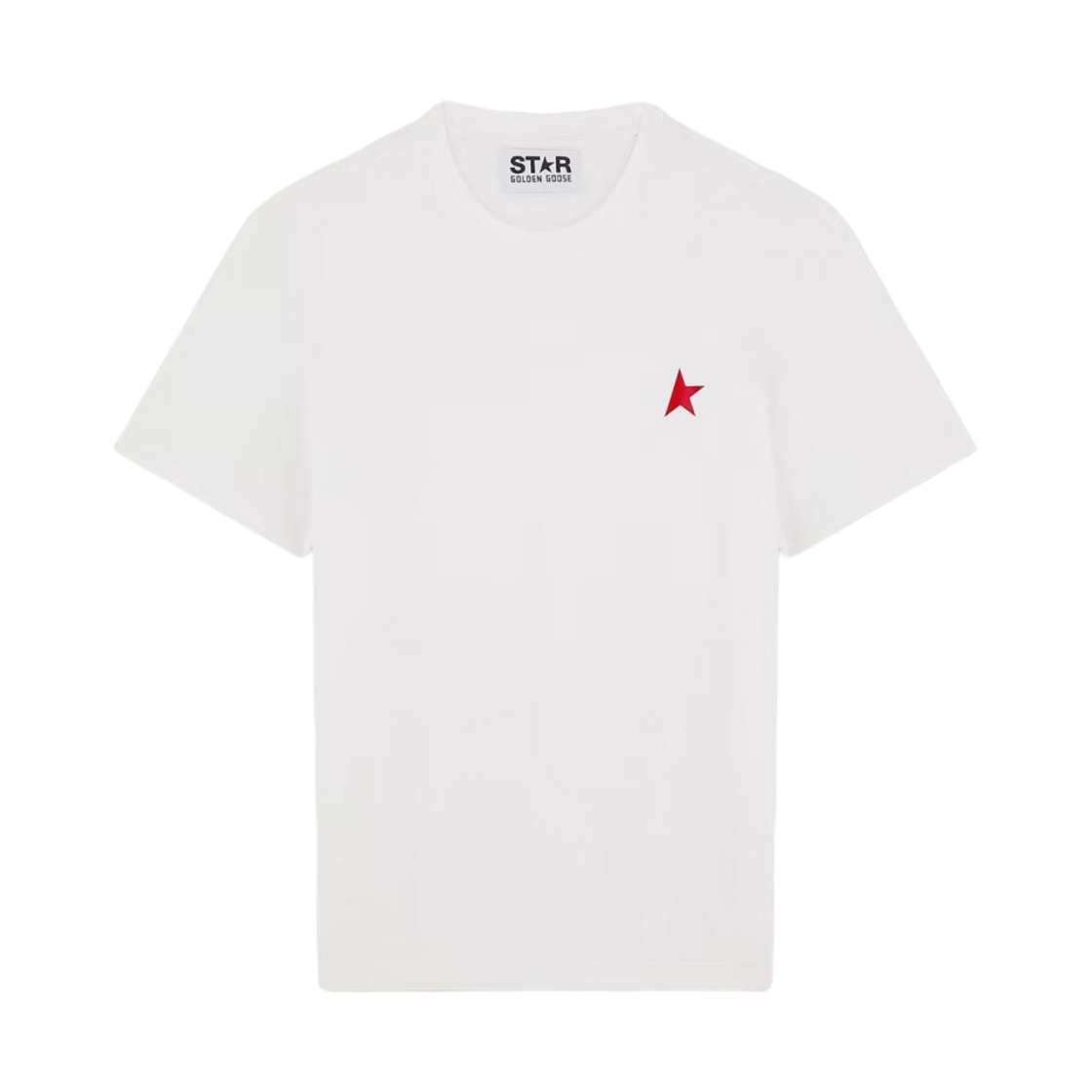 골든구스 스타 컬렉션 레드 스타 티셔츠 화이트(Golden Goose Star Collection T-Shirt with Red Star White)