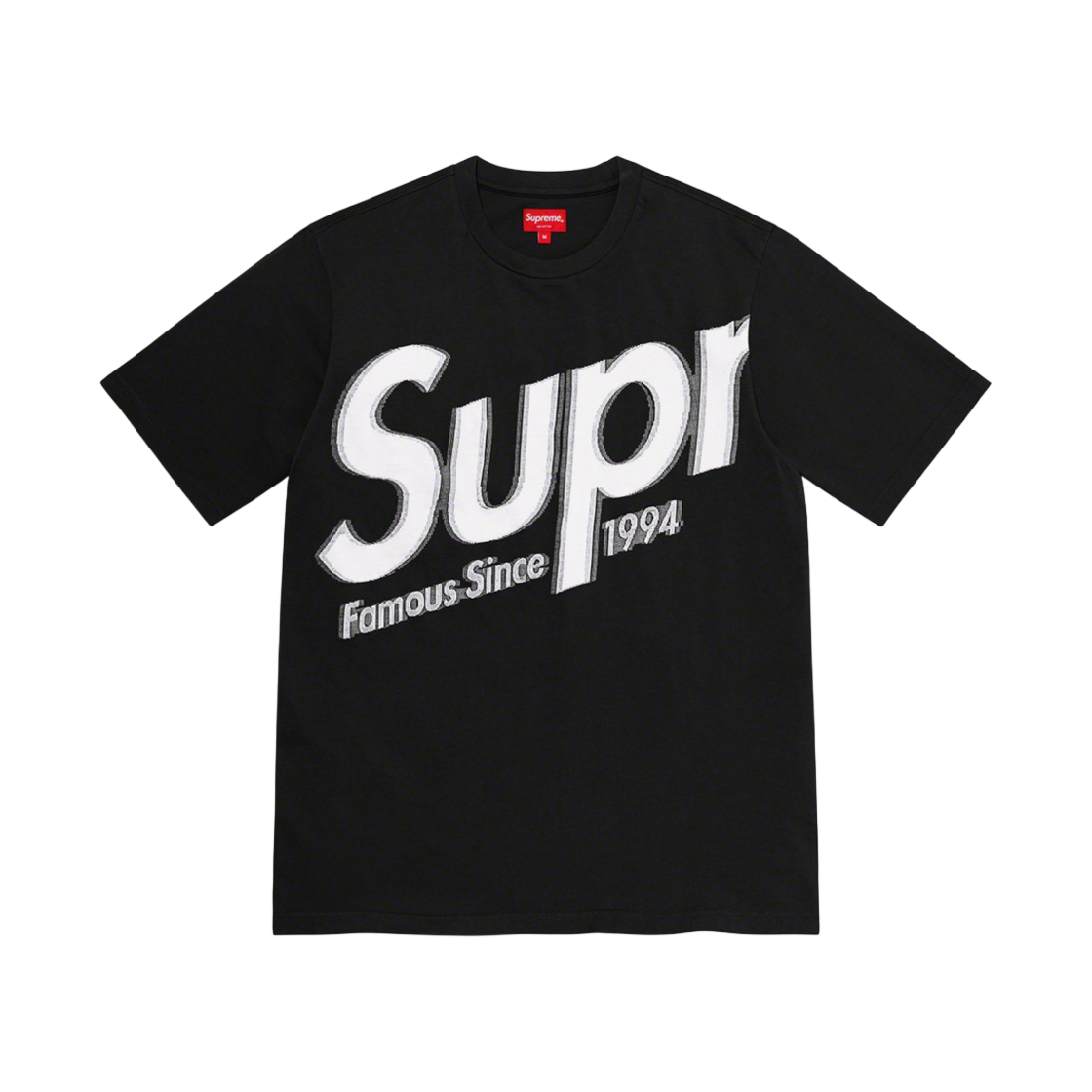 슈프림 인타르시아 스펠아웃 숏슬리브 탑 블랙 - 21SS(Supreme Intarsia Spellout S/S Top Black - 21SS) - 1