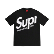 Supreme Intarsia Spellout S/S Top Black - 21SS