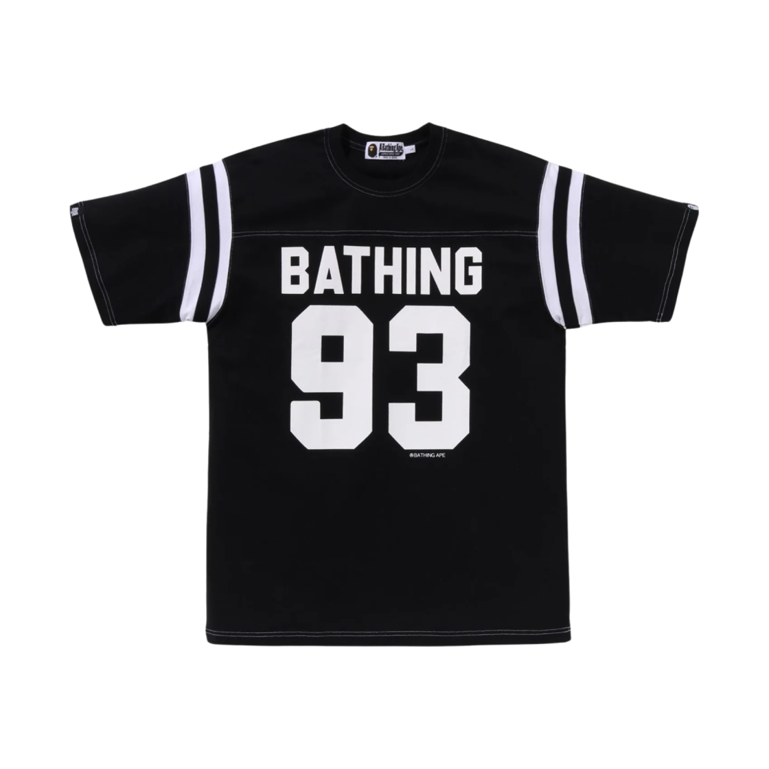 베이프 x 바운티 헌터 풋볼 티셔츠 블랙(BAPE x Bounty Hunter Football T-Shirt Black)