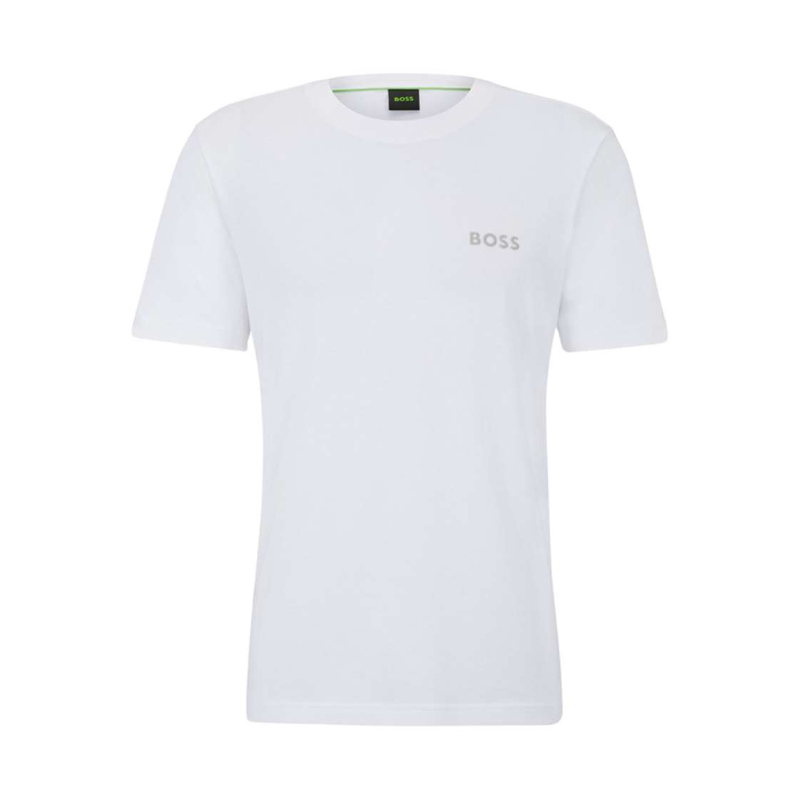 50515620-100 Hugo Boss Cotton Jersey Regular Fit T-Shirt with 3D Mesh Logo White