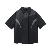 Opening Project Paneled Half Shirt Black