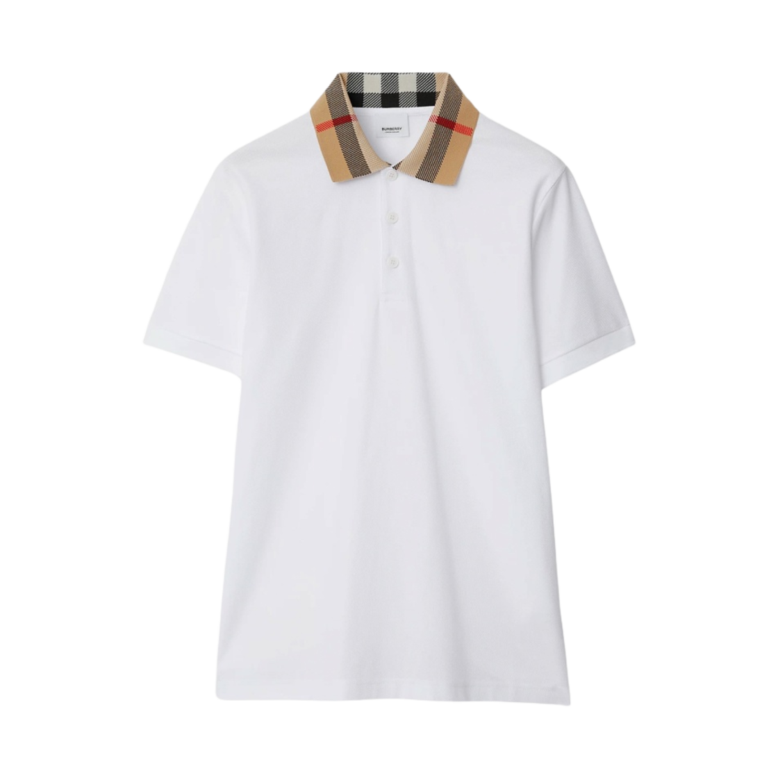 8071621 Burberry Cotton Polo Shirt White