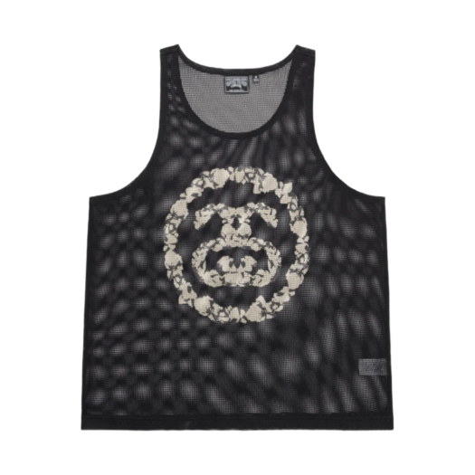 Stussy x Denim Tears Mesh Tank Black