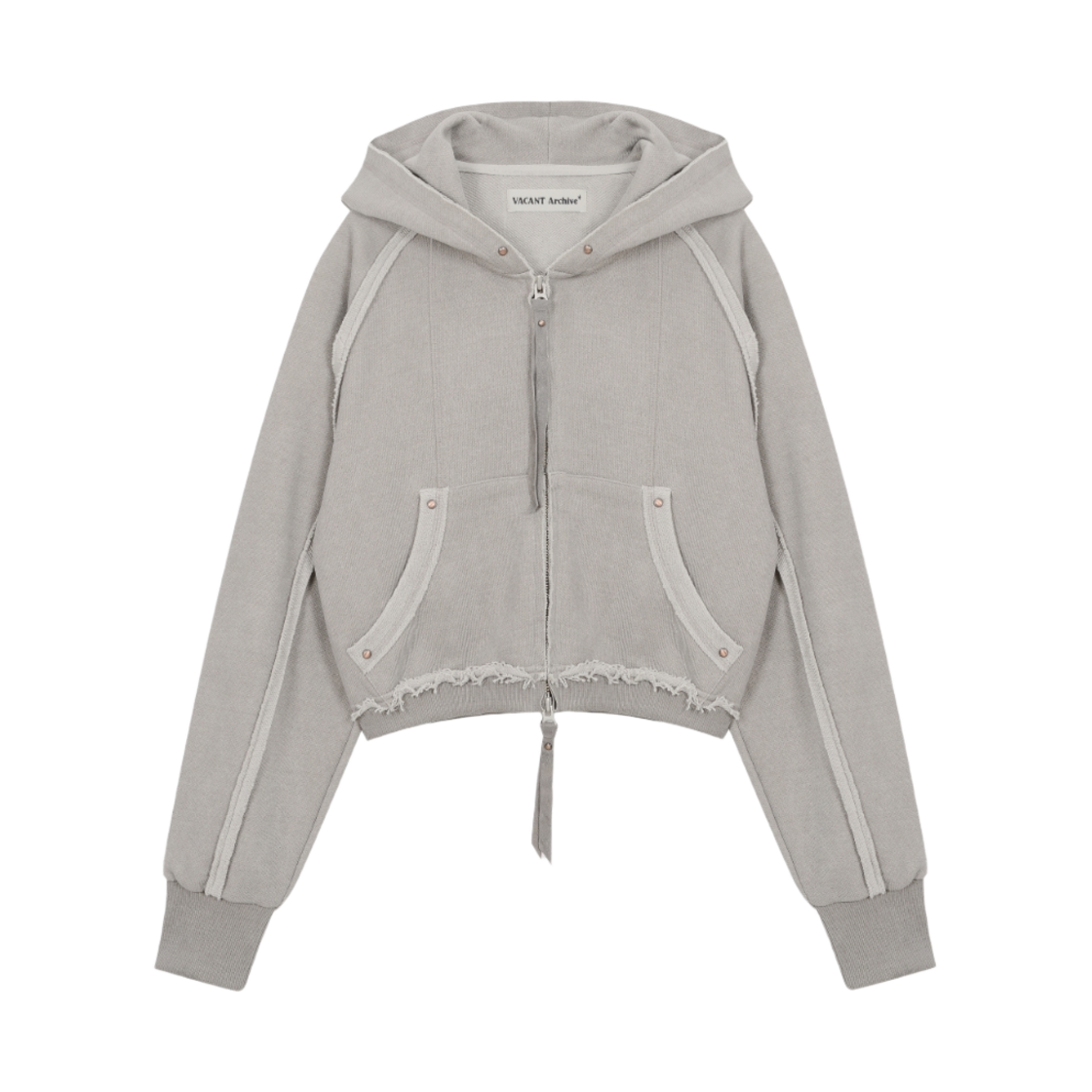 베이컨트 아카이브 디아스 인사이드아웃 후드 집업 베이지