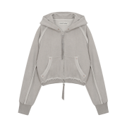 Vacant Archive Dias Inside-out Hood Zip-Up Beige