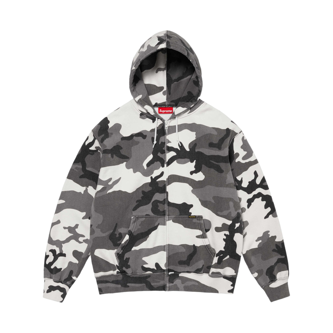 - Supreme Work Zip Up Hooded Sweatshirt Snow Camo - 24FW - 대표 이미지 #1
