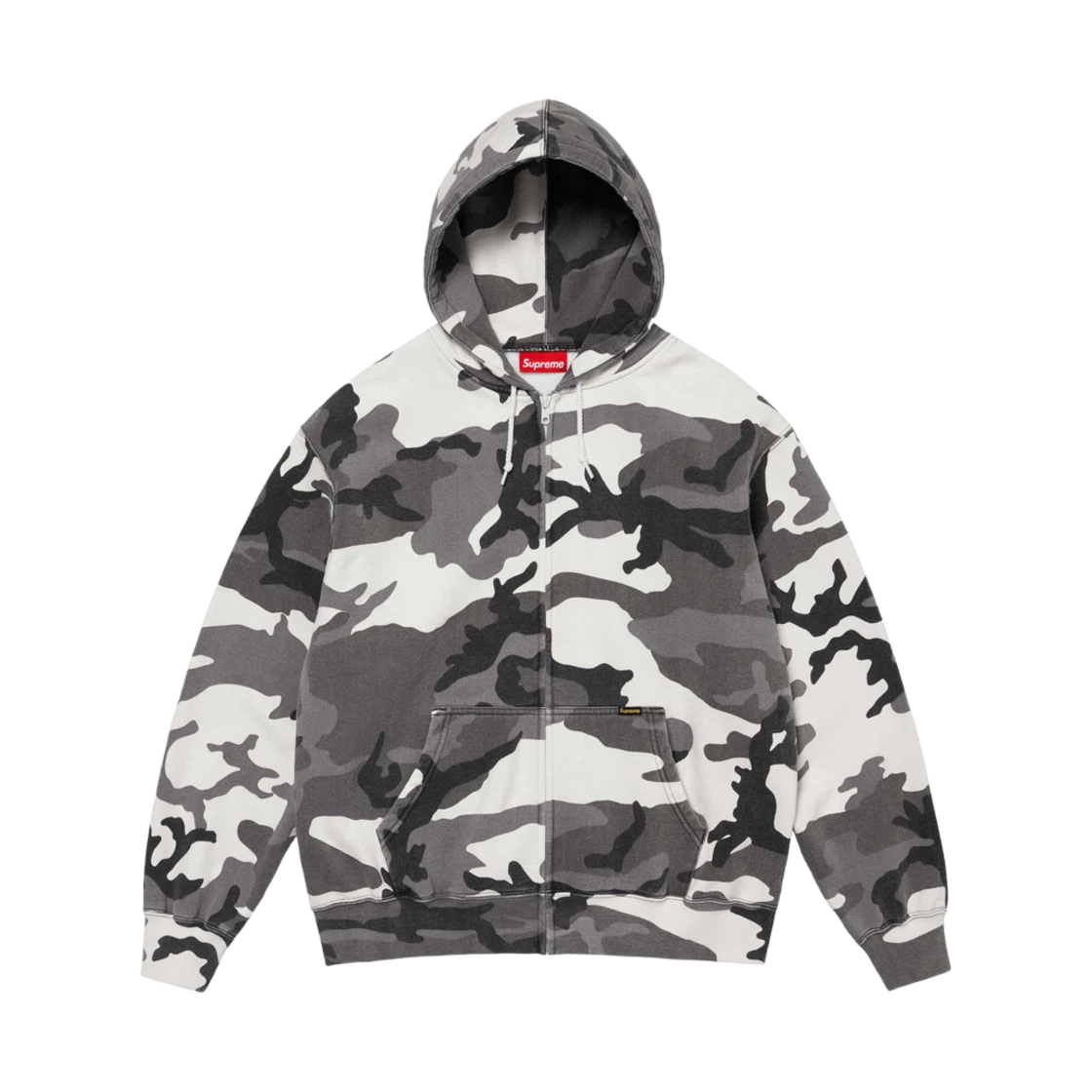 Supreme Supreme Work Zip Up Hooded Sweatshirt Snow Camo - 24FW · L