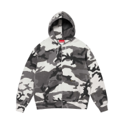 Supreme Work Zip Up Hooded Sweatshirt Snow Camo - 24FW