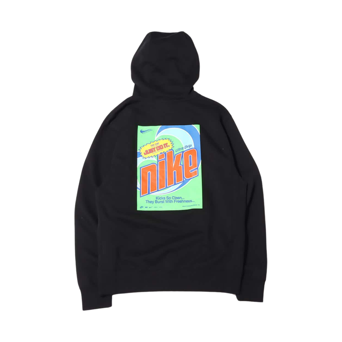 나이키 NSW 캐주얼 스포츠 풀오버 플리스 후드 블랙 - 아시아(Nike NSW Casual Sports Pullover Fleece Hoodie Black - Asia) - 1