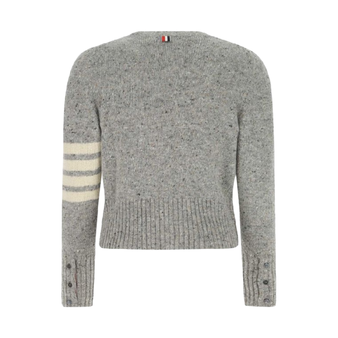 톰브라운 모헤어 트위드 사선 가디건 라이트 그레이(Thom Browne 4-Bar in Mohair Tweed Cardigan Light Gray) - 2