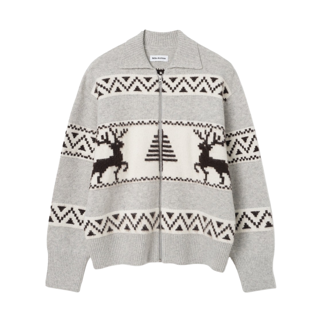 ML245GR Millo Archive Noble Deer Cowichan Gray