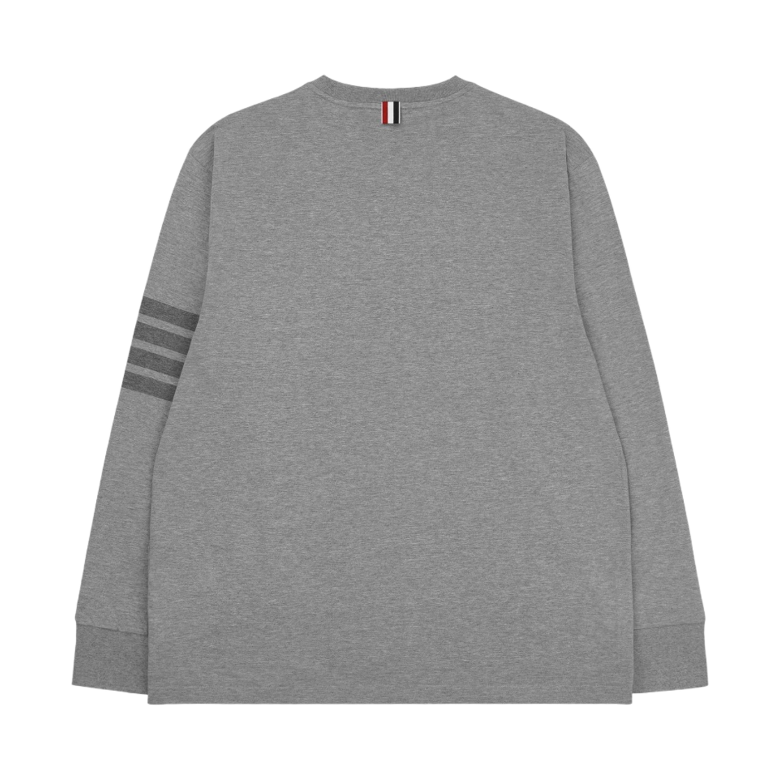 톰브라운 사선 롱슬리브 럭비 티셔츠 라이트 그레이(Thom Browne 4-Bar Long Sleeve Rugby T-Shirt Light Grey) - 2