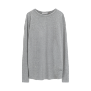 Polyteru Human Index Human Inner Layer Boat Neck Melange Gray