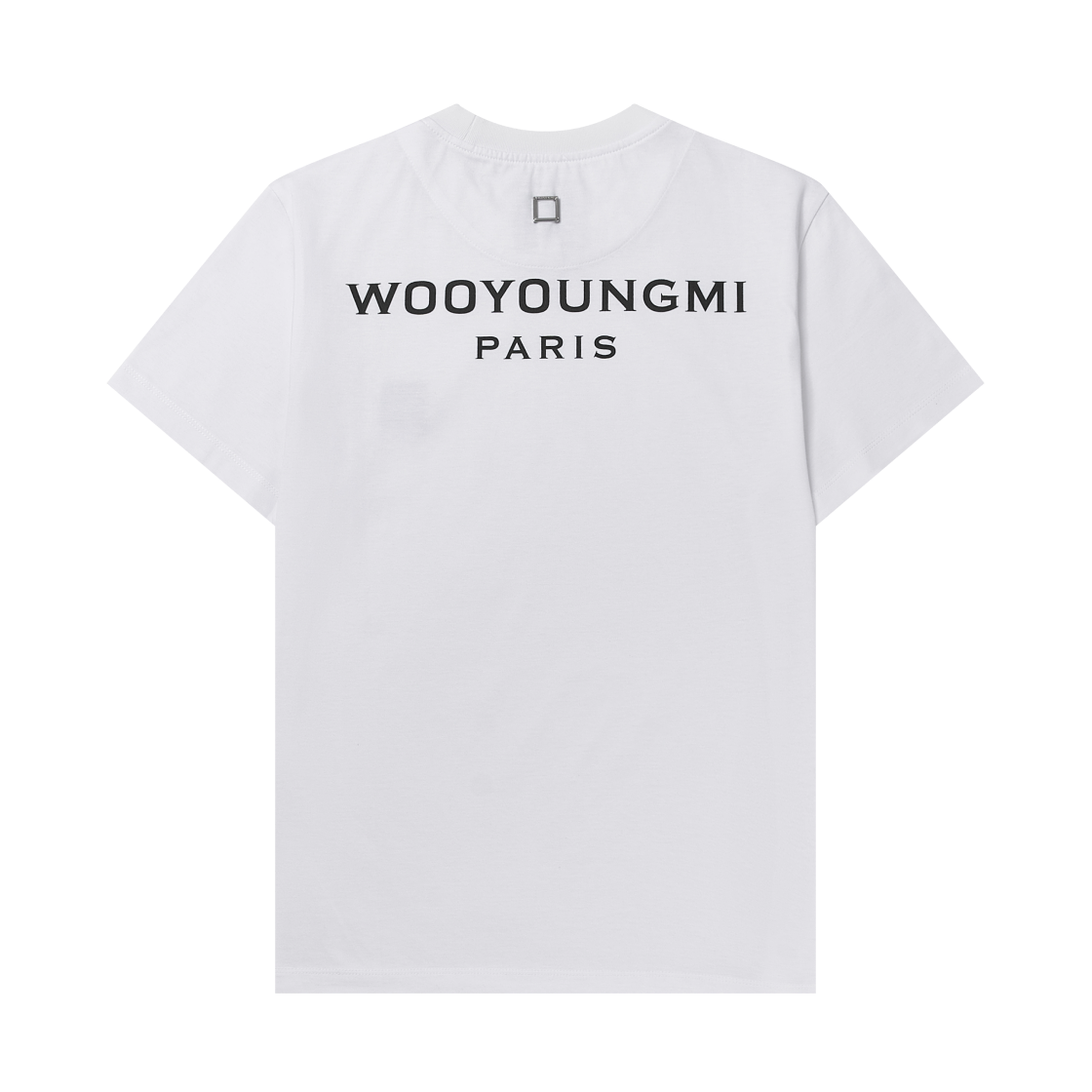 (W) 우영미 코튼 백로고 티셔츠 화이트 - 25SS((W) Wooyoungmi Cotton Back Logo T-Shirt White - 25SS)