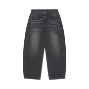 NOMANUAL B.C.L Denim Pants Washed Black