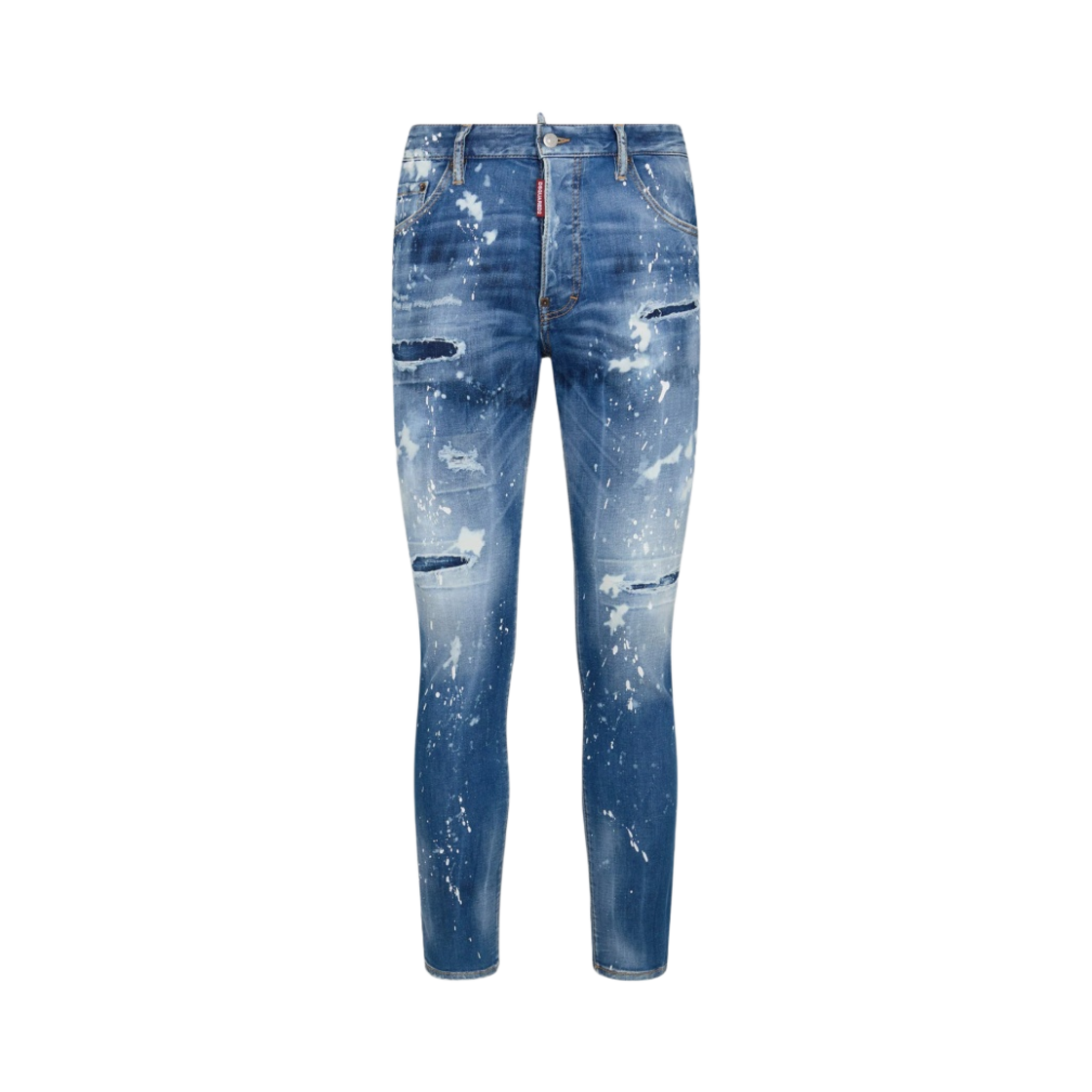 S74LB1443S30789470 Dsquared2 Medium Iced Spots Wash Cool Guy Jeans Navy