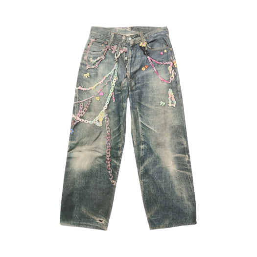 BK0676-863 Acne Studios Baggy Fit Jeans 1981M Mid Blue