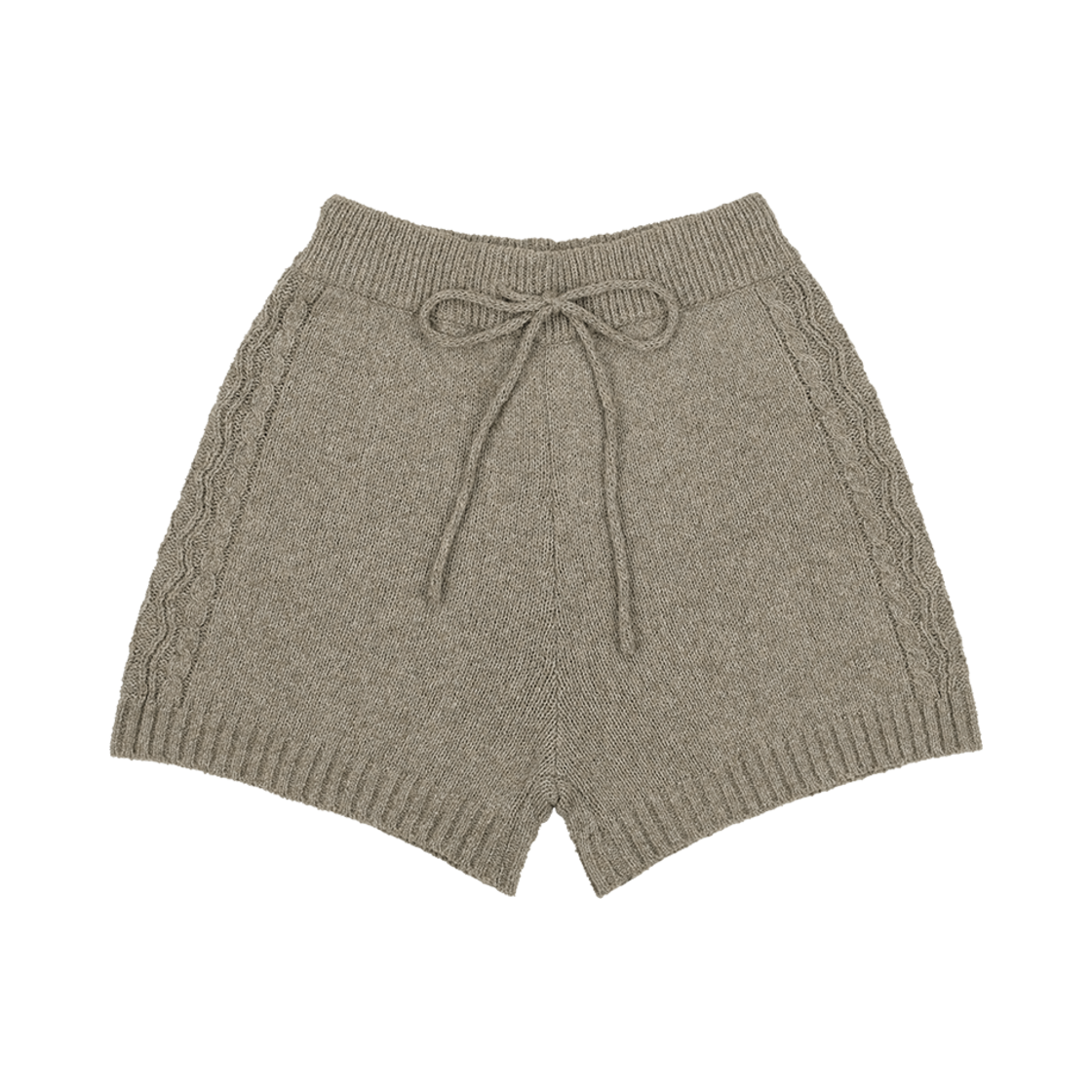 A-007 mmogarden W Boucle Knit Shorts Mung