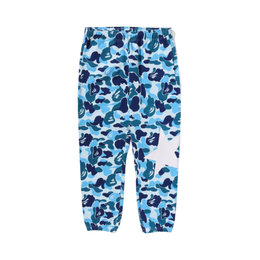0ZXPTM152007N BAPE ABC Camo Sweatpants Blue