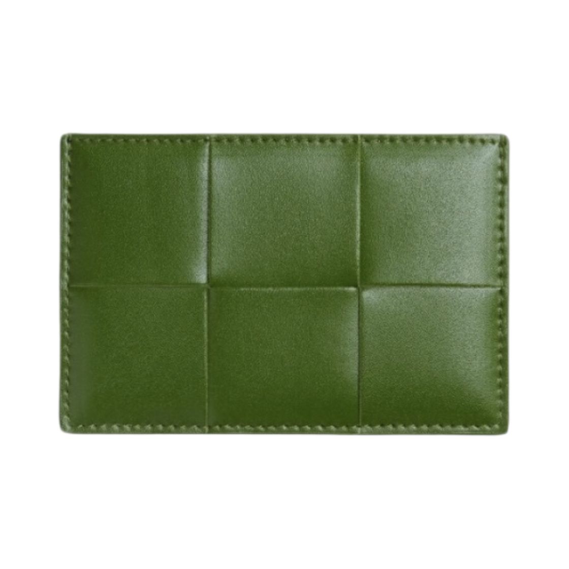 649597VBWD33139 Bottega Veneta Credit Card Case Calfskin Avocado - 대표 이미지 #1